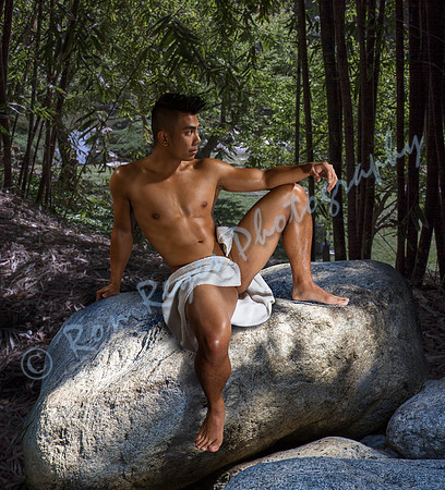 00Z2i_ Bathing By The Lake – Model Scott Star - Towel Tuesdays