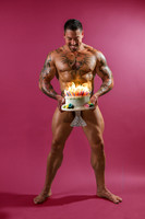 0060A_ Flaming Birthday Cake